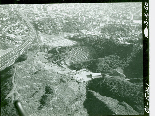 Aerial view of the Hollywood Bowl