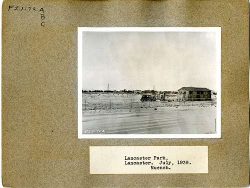 View of Lancaster Park before development