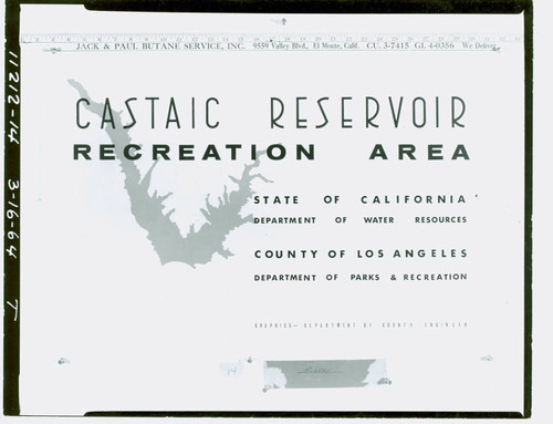 Image of Castaic reservoir map