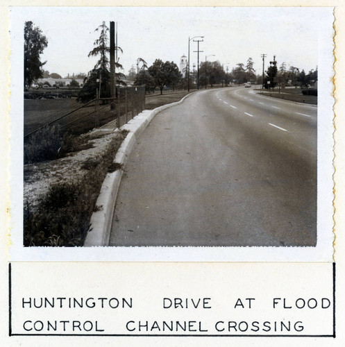 View of Huntington Drive at Arcadia Community Regional Park