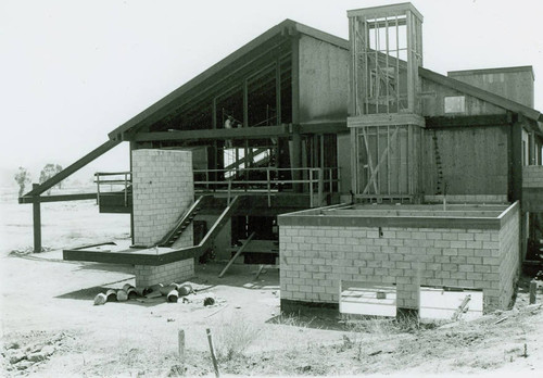 View of construction of El Cariso Golf Course clubhouse