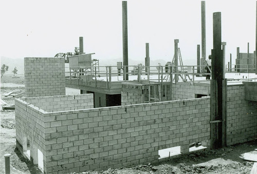 View of construction of El Cariso Golf Course clubhouse