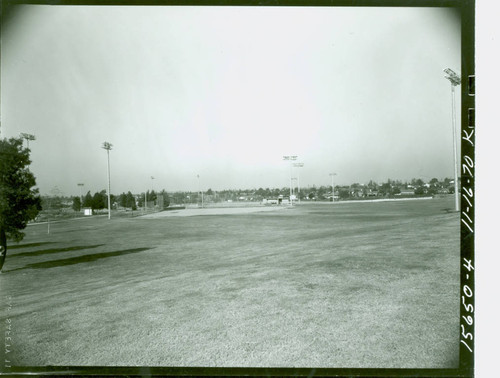 View of ball field at La Mirada Park