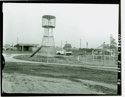 View of construction at Charter Oak Park