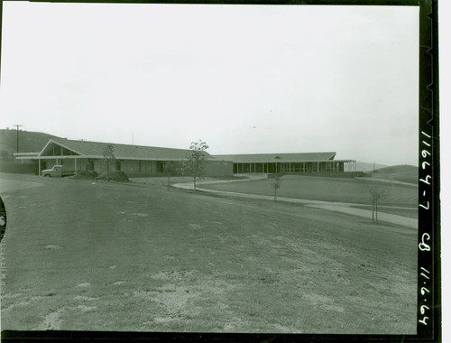 View of construction of Diamond Bar Golf Course clubhouse