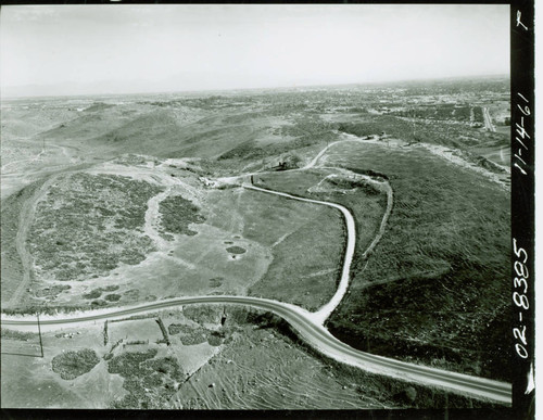 Aerial view of Frank G. Bonelli Regional Park