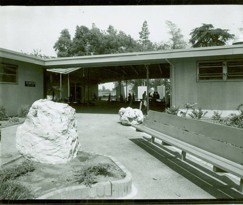 View of the Whittier Narrows Golf Course clubhouse