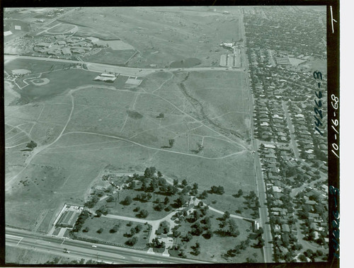 Aerial view of La Mirada Park and Golf Course