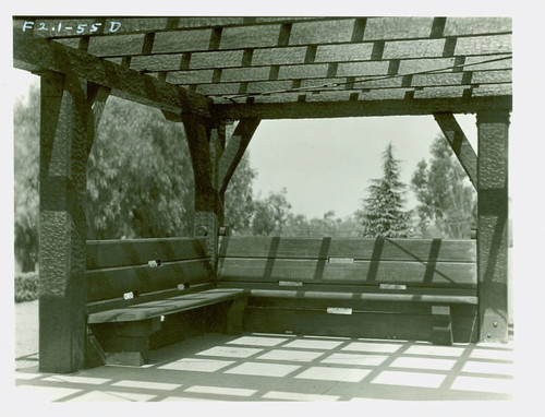 View of the southern picnic shelter at Charles S. Farnsworth Park