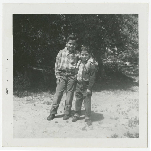 Reginald and Raleigh Holguin in jeans