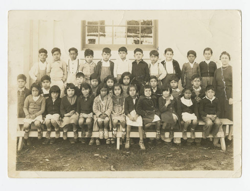 School picture from Los Nietos Grade School, Los Nietos, California (front)