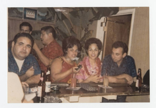 Customers at Mike's Comet Nightclub, Los Nietos, California