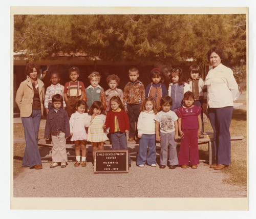 Class development center's class photo of Carmela Elementary School, Whittier, California