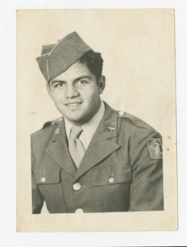 Alfred Alvarado of Los Nietos in Army Air Force uniform