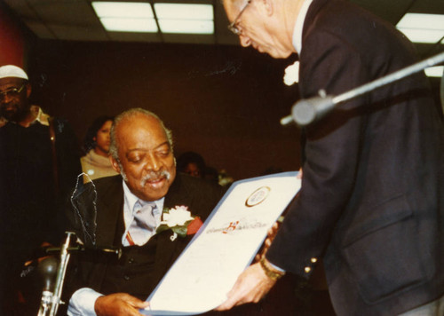 County of Los Angeles Supervisor Kenneth Hahn Honors Count Basie at African American Living Legends Program