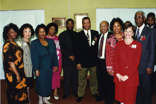 Honorees Burton, Carter, and Comer with Attendees at African American Living Legends Program