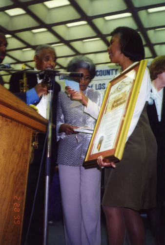 Yvonne Brathwaite Burke and Nancy Wilson