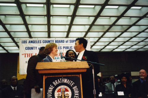 County Librarian with Smokey Robinson