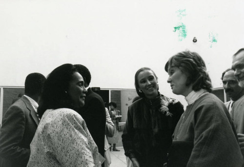 Coretta Scott King Talks with Librarian