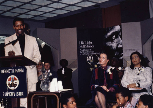 Denzel Washington Speaks during African American Living Legends Program