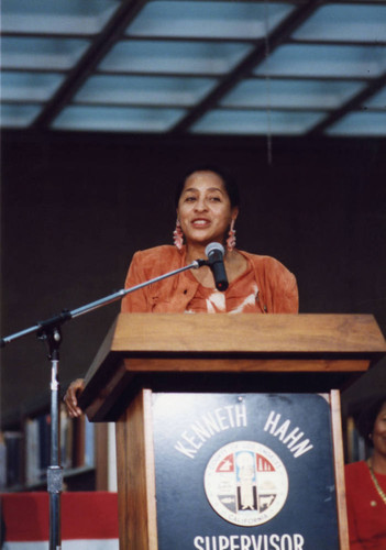 Marla Gibbs On Stage at A C Bilbrew Library