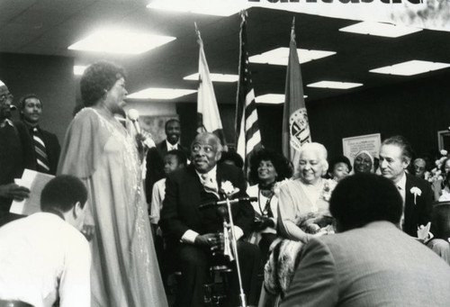 Sarah Vaughan Performs during African American Living Legends Program