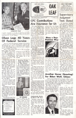 Oak Leaf newsletter 1968-10-07