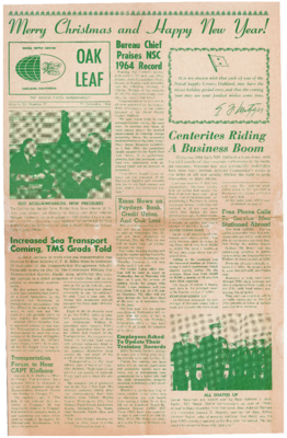 Oak Leaf newsletter 1964-12-21