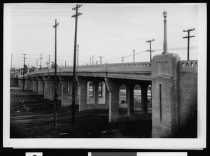 New Marengo Street Bridge over Pacific Electric Railway tracks, February 1936