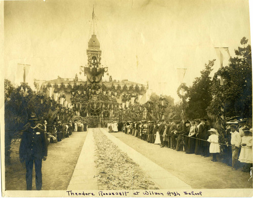 President Theodore Roosevelt at Wilson school