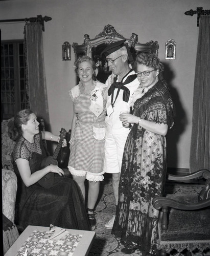 Halloween guest at the home of Miss McKanna