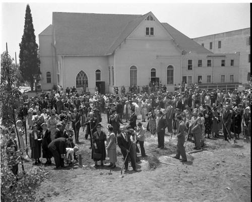 Ground breaking of Lake Avenue Congregational Church