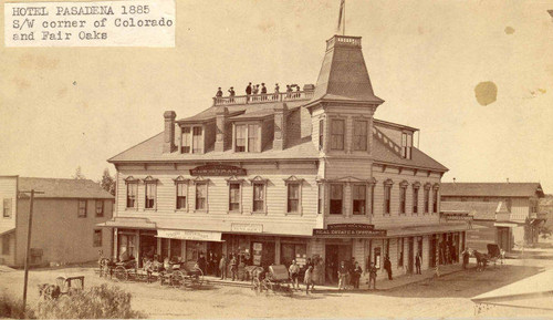 Hotel Pasadena, 1885