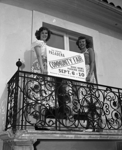 Pasadena Junior Chamber of Commerce Community Fair girls