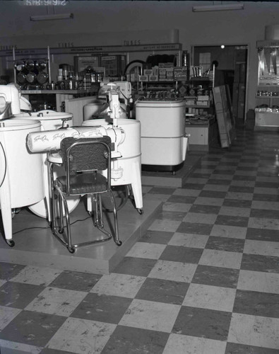 Display of merchandise in the Goodyear Service Store