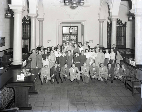 Staff at Mutual Savings and Loan Association