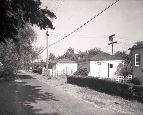 View behind houses on Paloma street