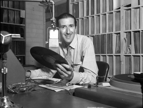 Bill Garr in radio station
