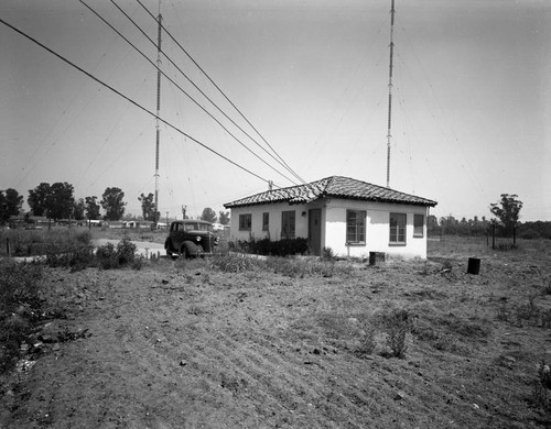 View of farm buildings