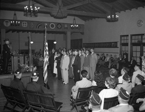 Flag ceremony at American Legion Post 13