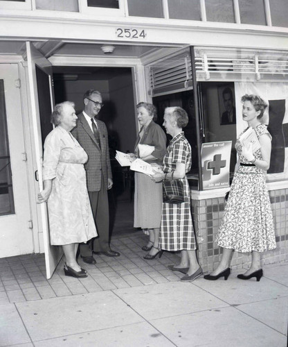 Group of Women at Door