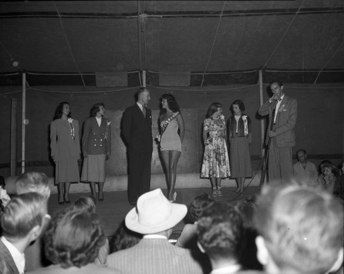 Beauty contest at the fair