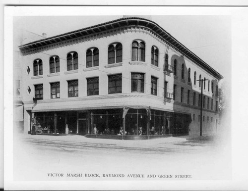 Victor Marsh Block, Raymond Avenue and Green Street