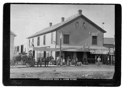 J, S, Baldwin Seed & Grain Store