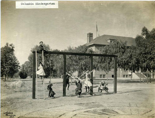 Columbia School, kindergarten play yard