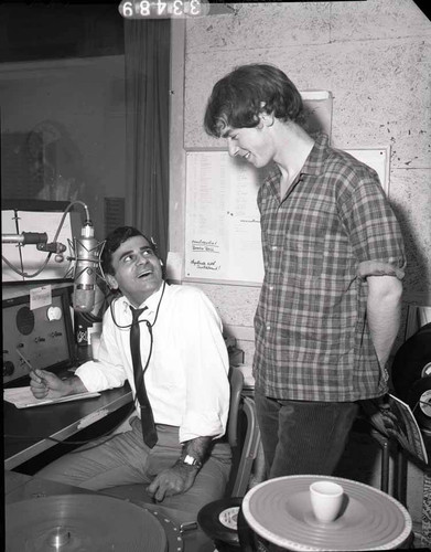 Ian Whitcomb with Casey Kasem at KRLA 1965