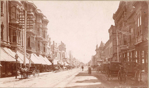 East view of Colorado Boulevard, 1887