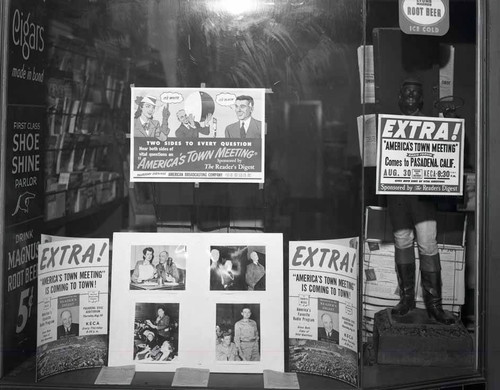 McCorad's Cigar Store Window