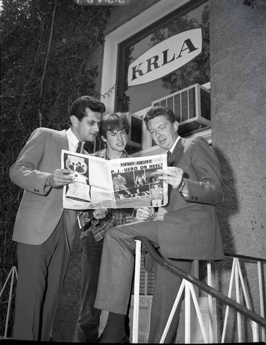 Ian Whitcomb with Casey Kasem at KRLA 1965