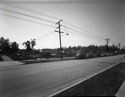 Construction site at the corner of Allendale and Marengo for Unitted Geophysical Co